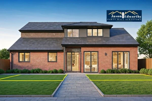 Home extension focusing on boundary line Worksop