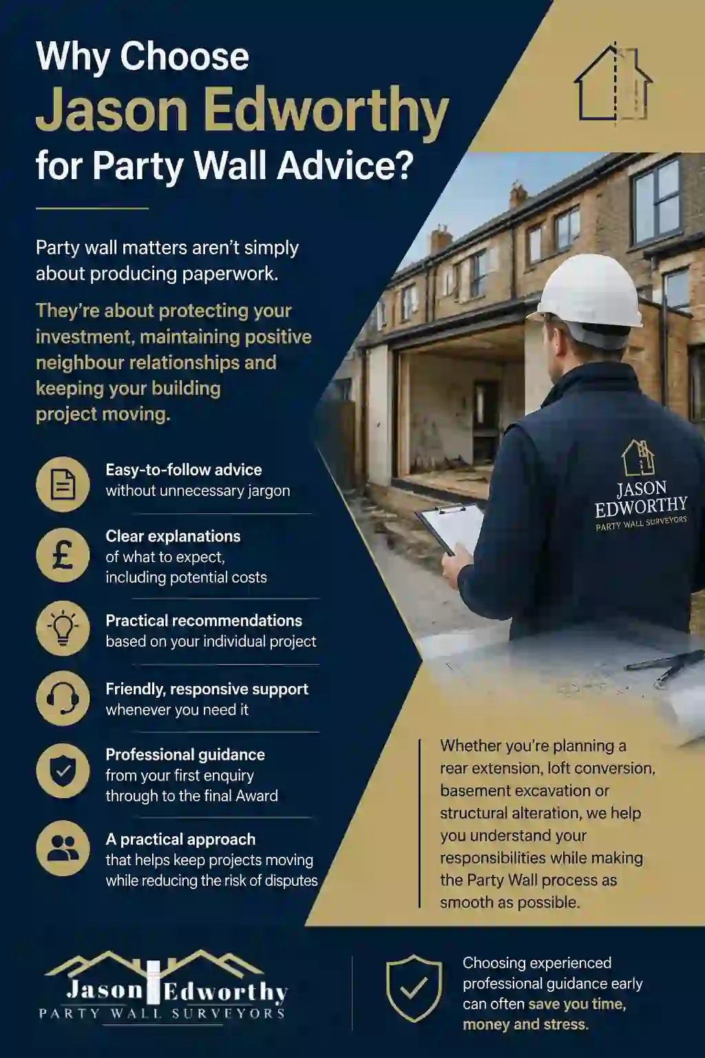 Why Choose Jason Edworthy for Party Wall Advice Worksop?
